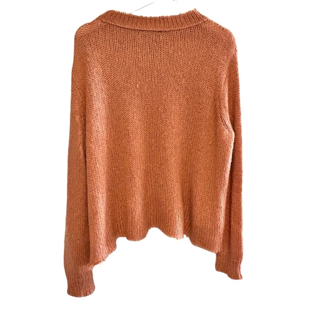 Wooden ships S/M Oliver distressed sweater crewneck lightweight knit wool blend - Picture 3 of 12